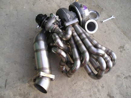 soara ae86 2jz gzte exhaust header